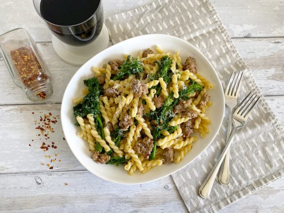 Kale Top Pasta with Italian Sausage | Red Barn Market