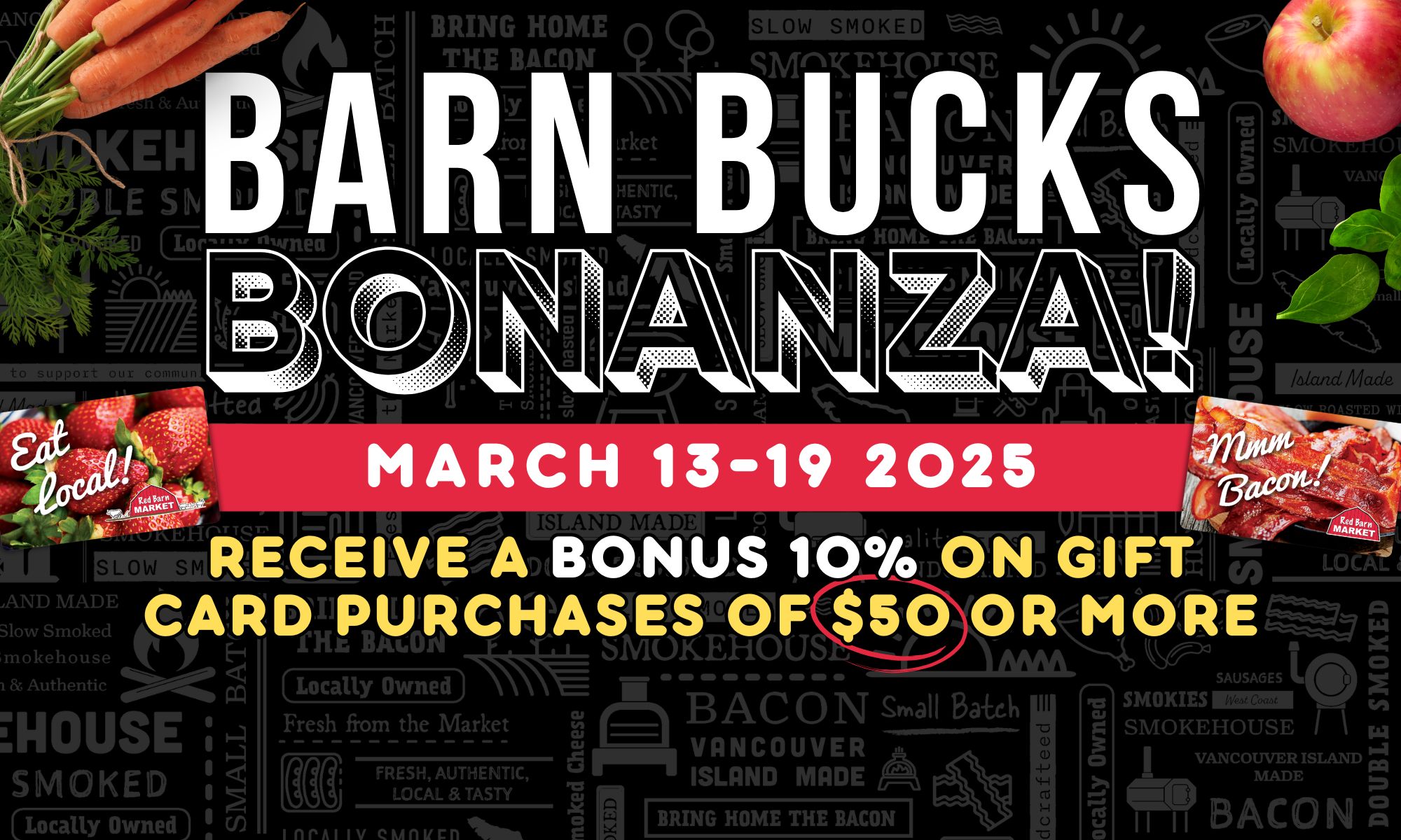 Barn Bucks Bonanza is HERE! The Barn Bucks Bonanza is BACK! 